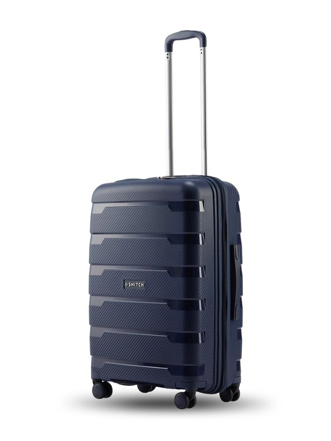 Snitch Layer Textured Hard Sided Cabin Trolley Suitcase - 48 L-picture-34