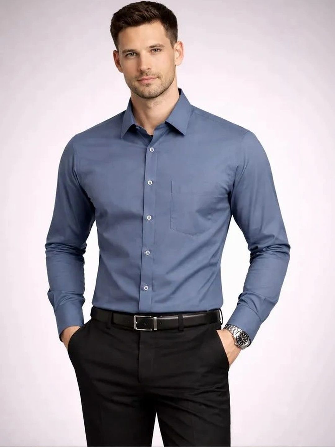 bds men relaxed formal shirt