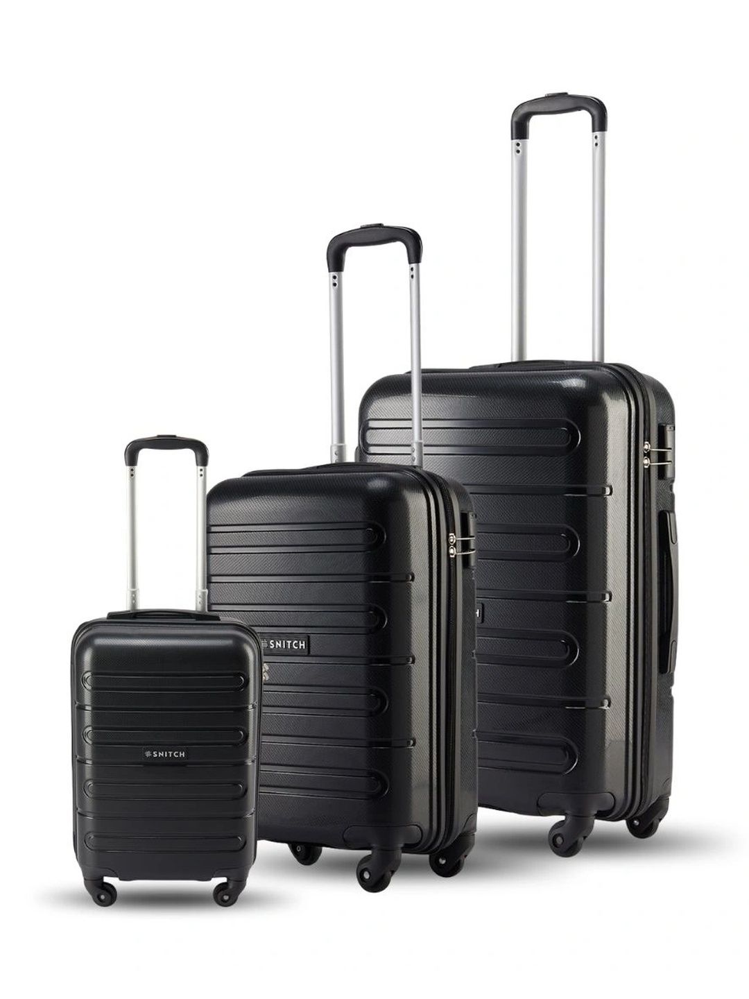 Snitch Set Of 3 Hard Sided Cabin, Medium & Large Trolley Bag-picture-39