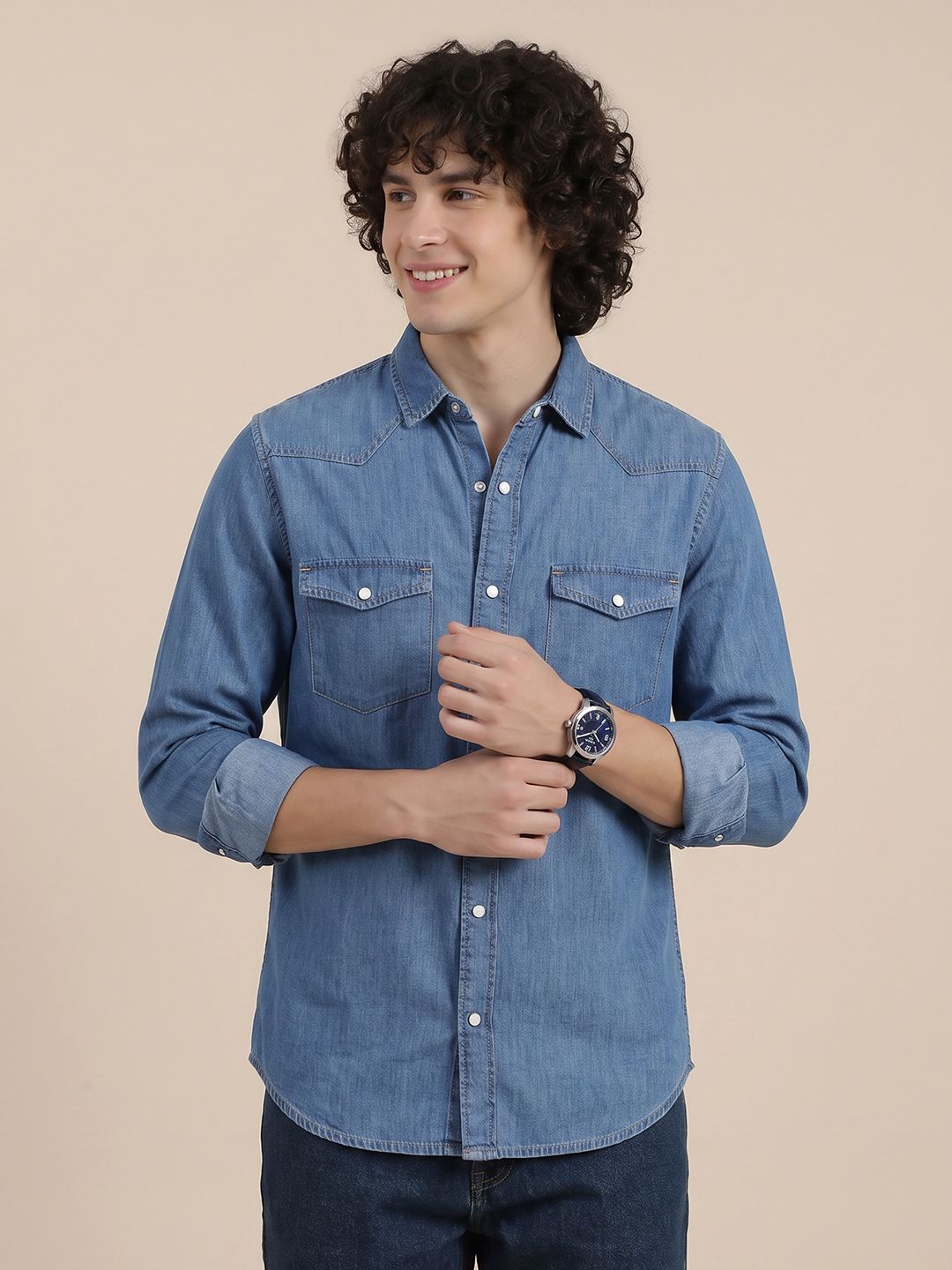 United Colors of Benetton Denim Casual Shirt-image-29