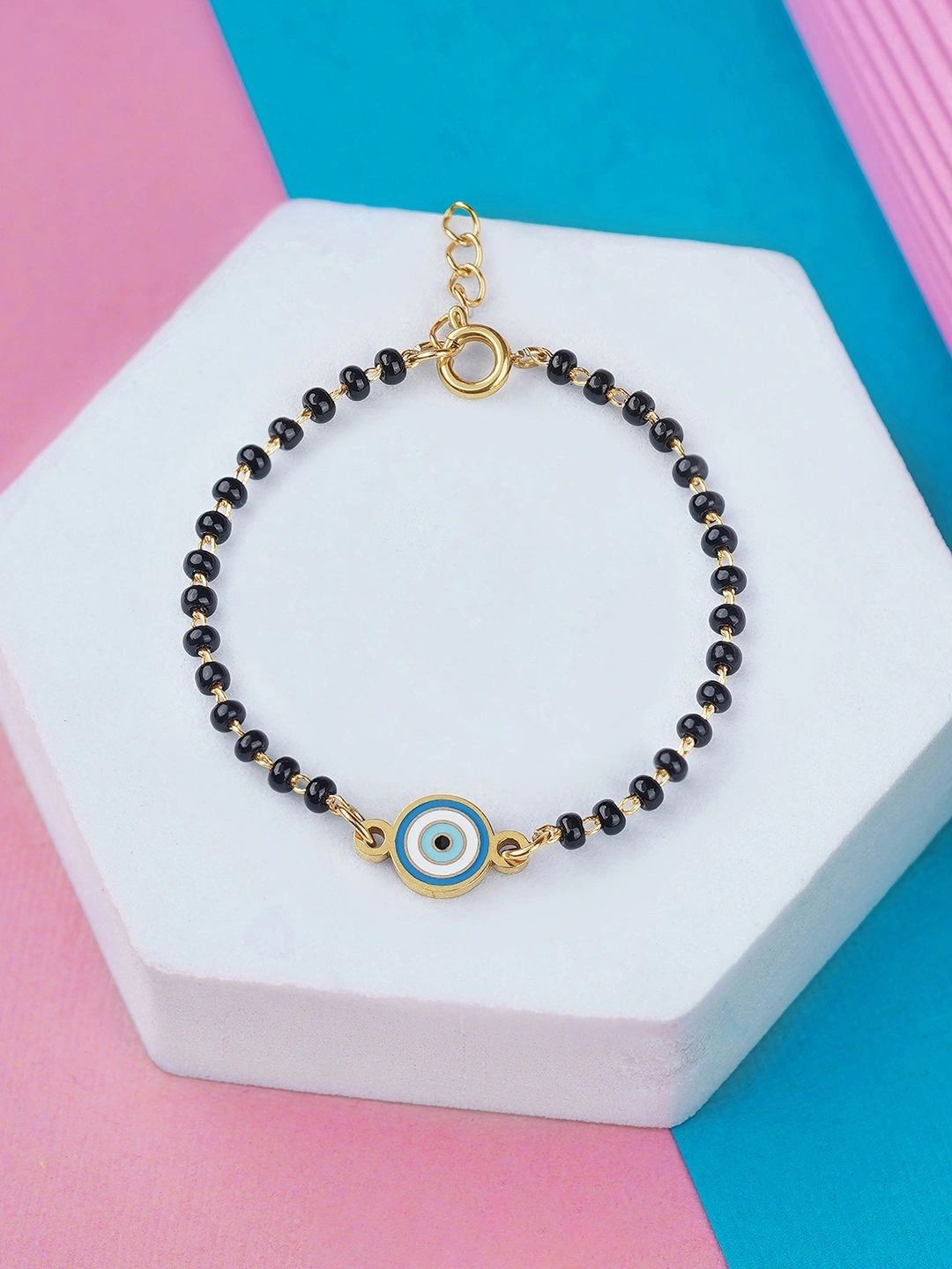 SWASHAA Unisex Kids Gold-Plated Link Bracelet-picture-18