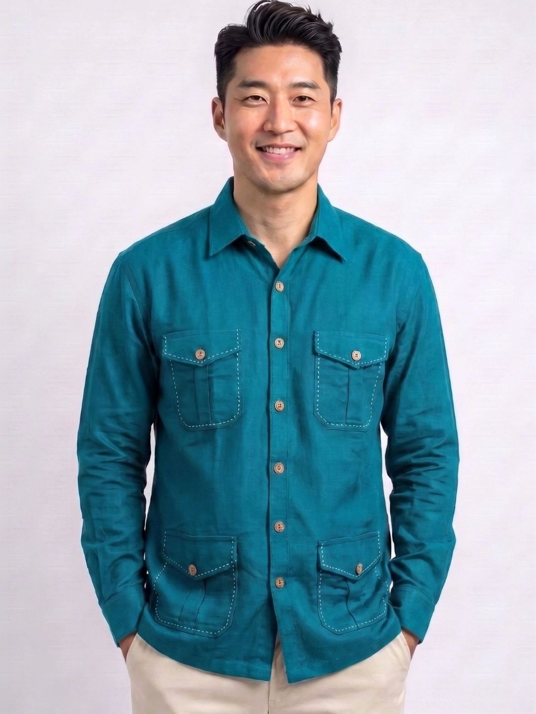THE SHIRT CODE Men Classic Casual Shirt-picture-10
