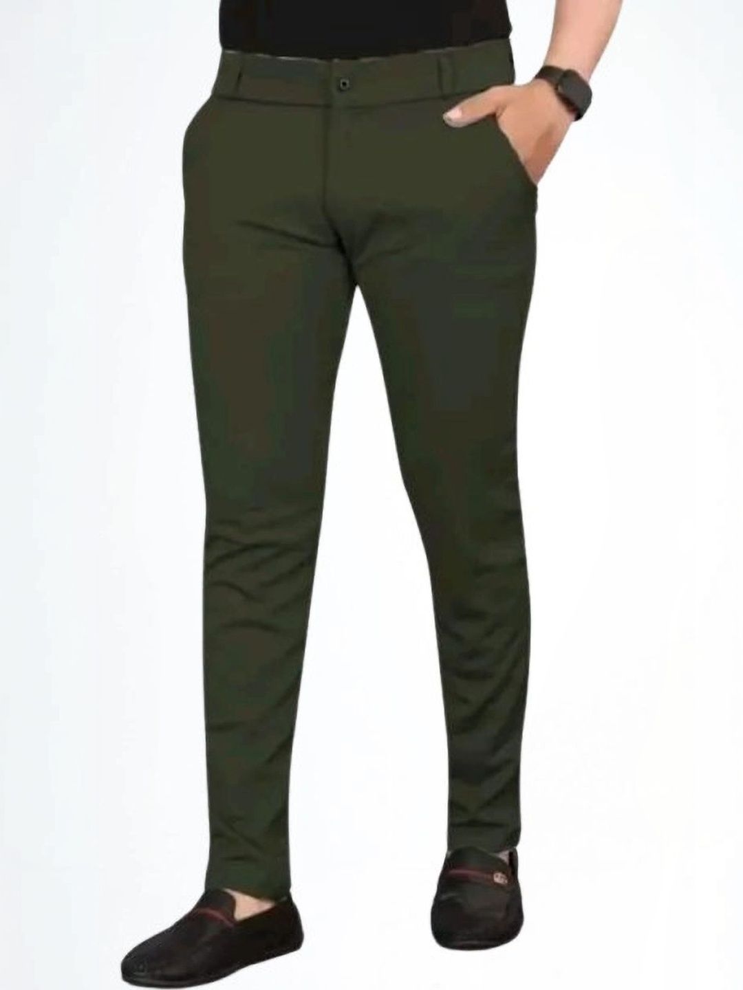 Nk staylish Men Smart Slim Fit Trousers-picture-56
