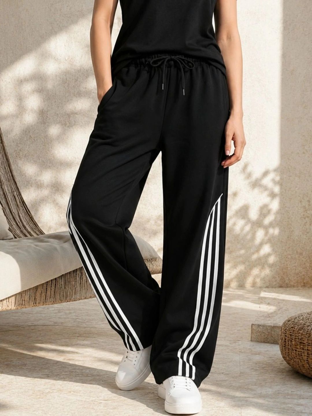 HERE&NOW Women Striped Classic Trousers-picture-29