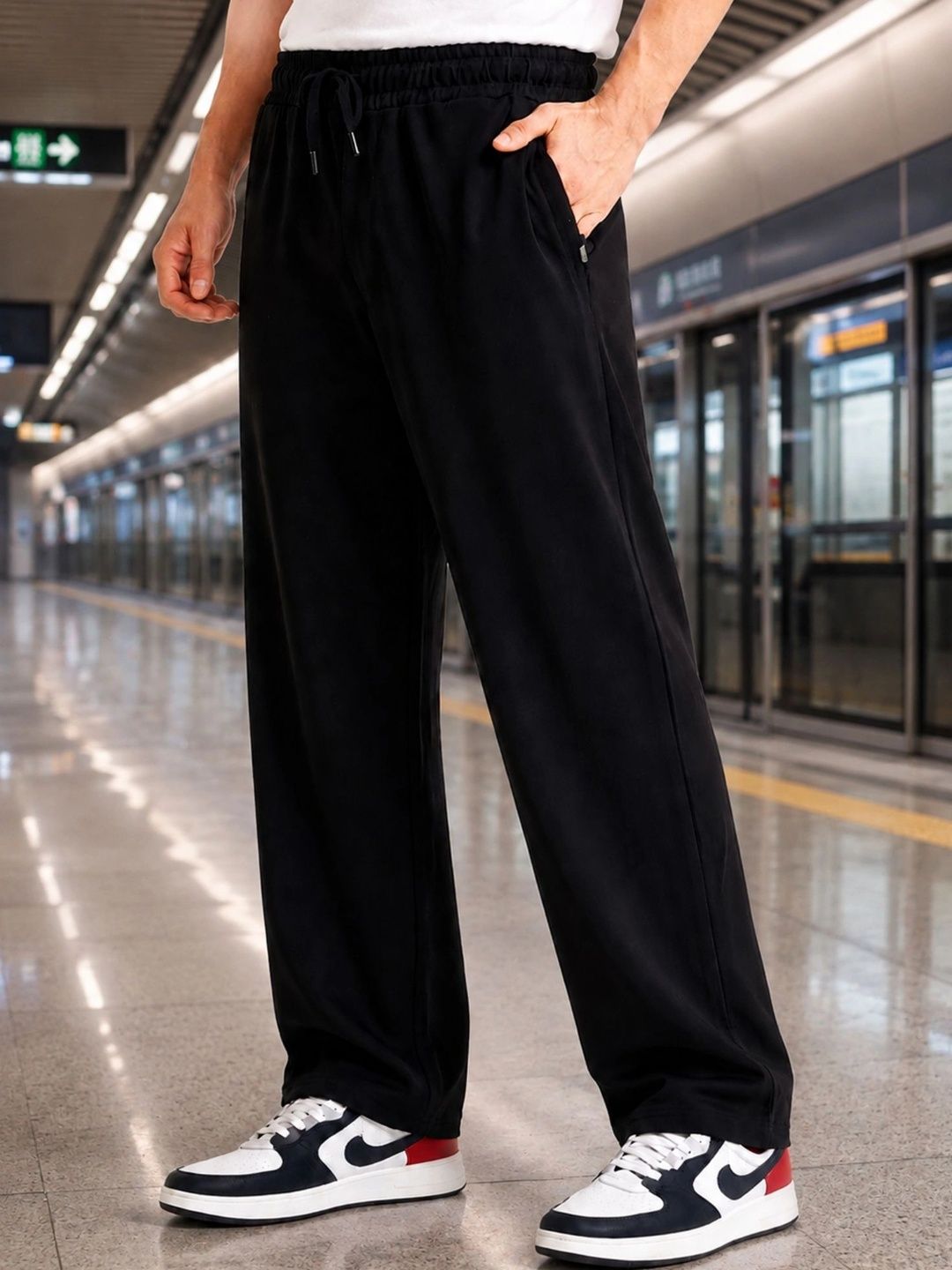 Maniac Men Baggy Training Track Pants-picture-34