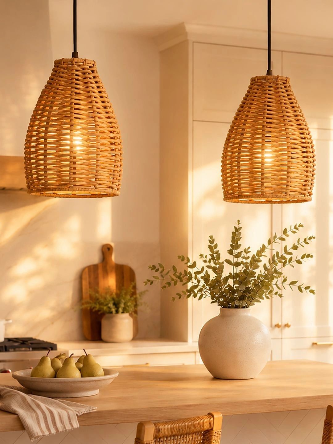 Decorcity Brown Textured Ceiling Lamp-image-41