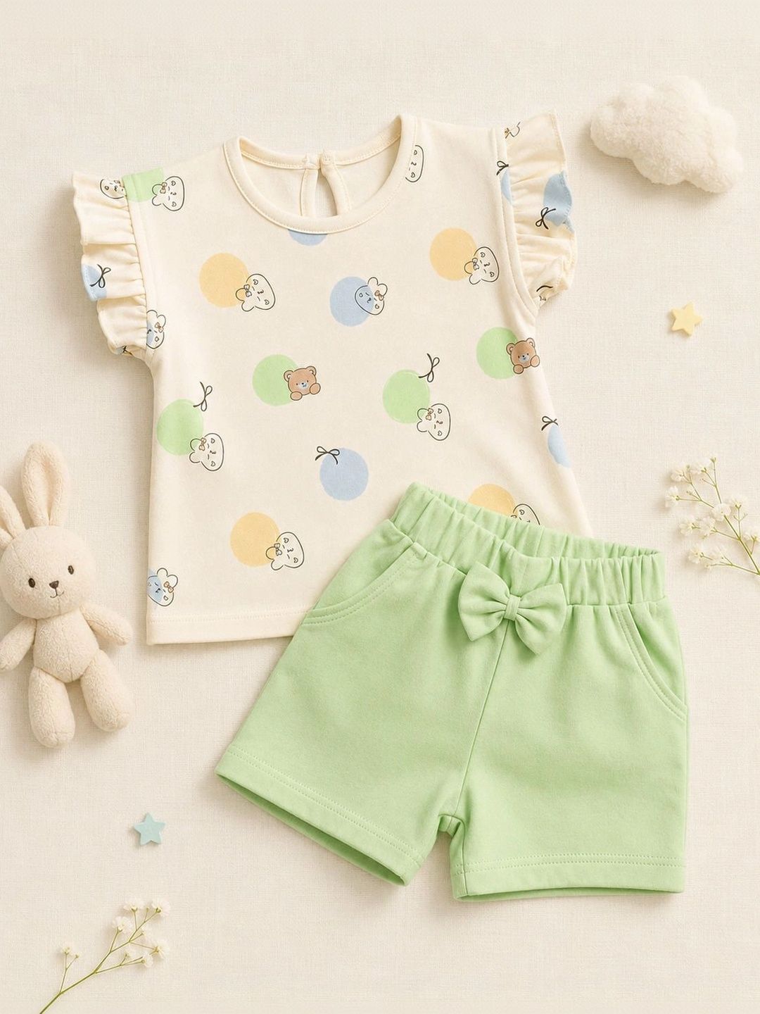 PixyBoo Girls Printed Top with Shorts-image-46