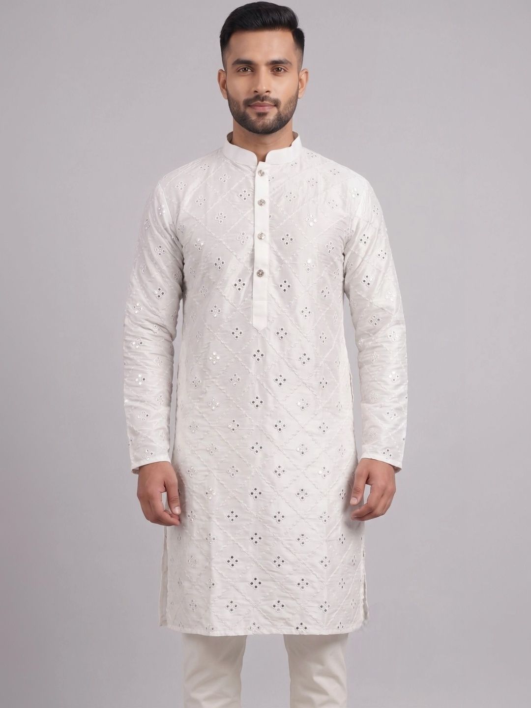 Shiv Leela Men Embellished Mirror Work Kurta-picture-28