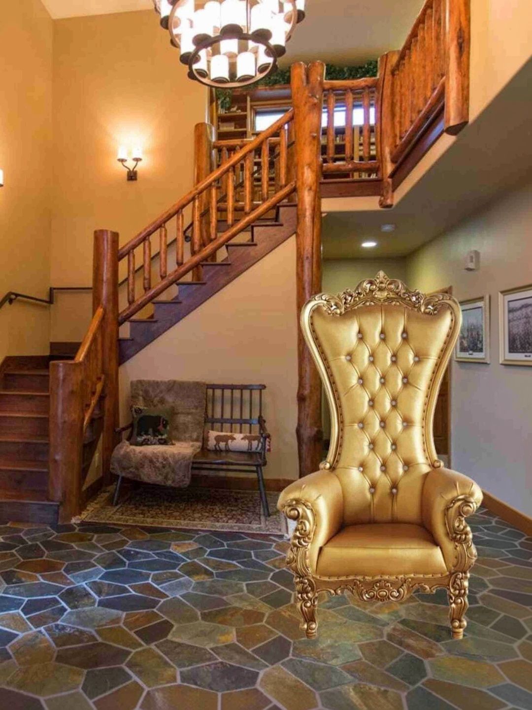 INDIAWOODMART Beige Wooden Lounge Chair-picture-32