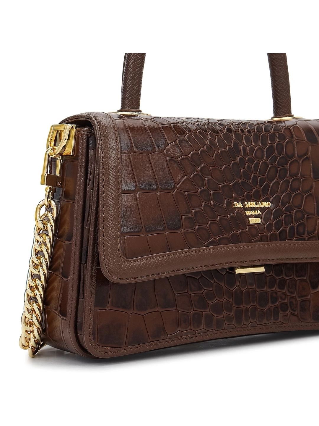 Da Milano Textured Leather Structured Handheld Bag-picture-48