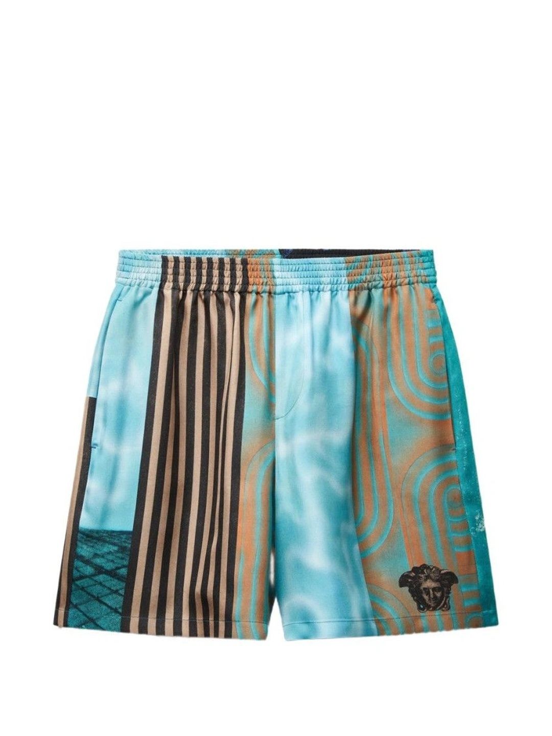 Versace Men Colourblocked Technology Shorts-picture-28