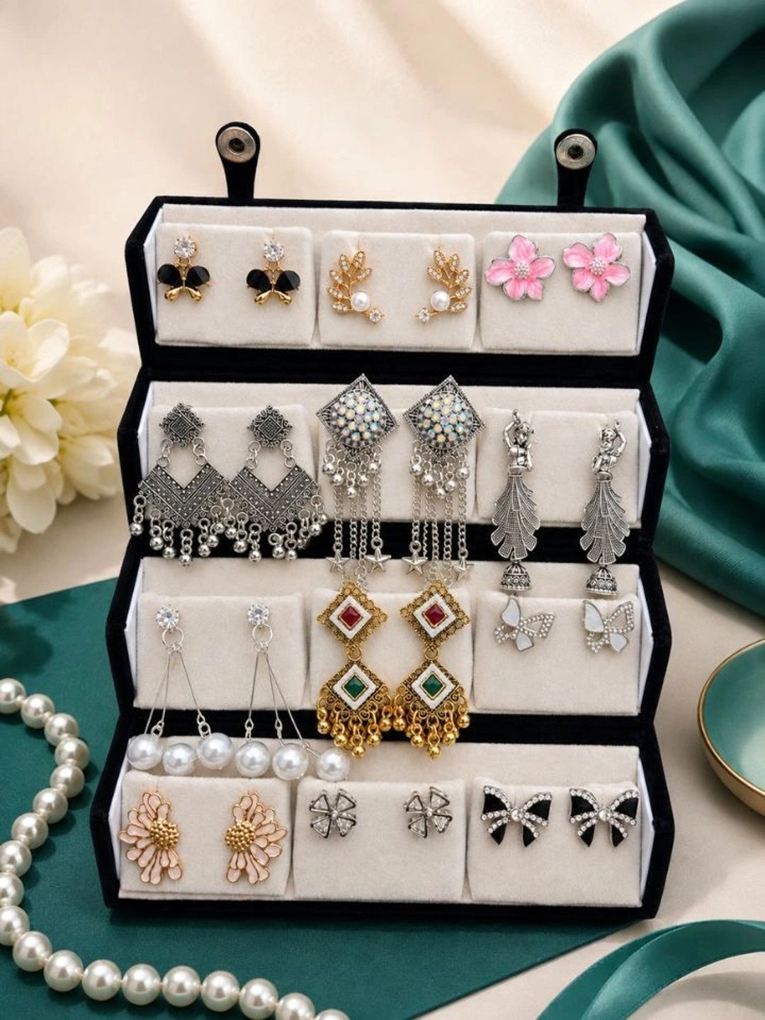 Esyko Floral Studs Earrings-picture-44