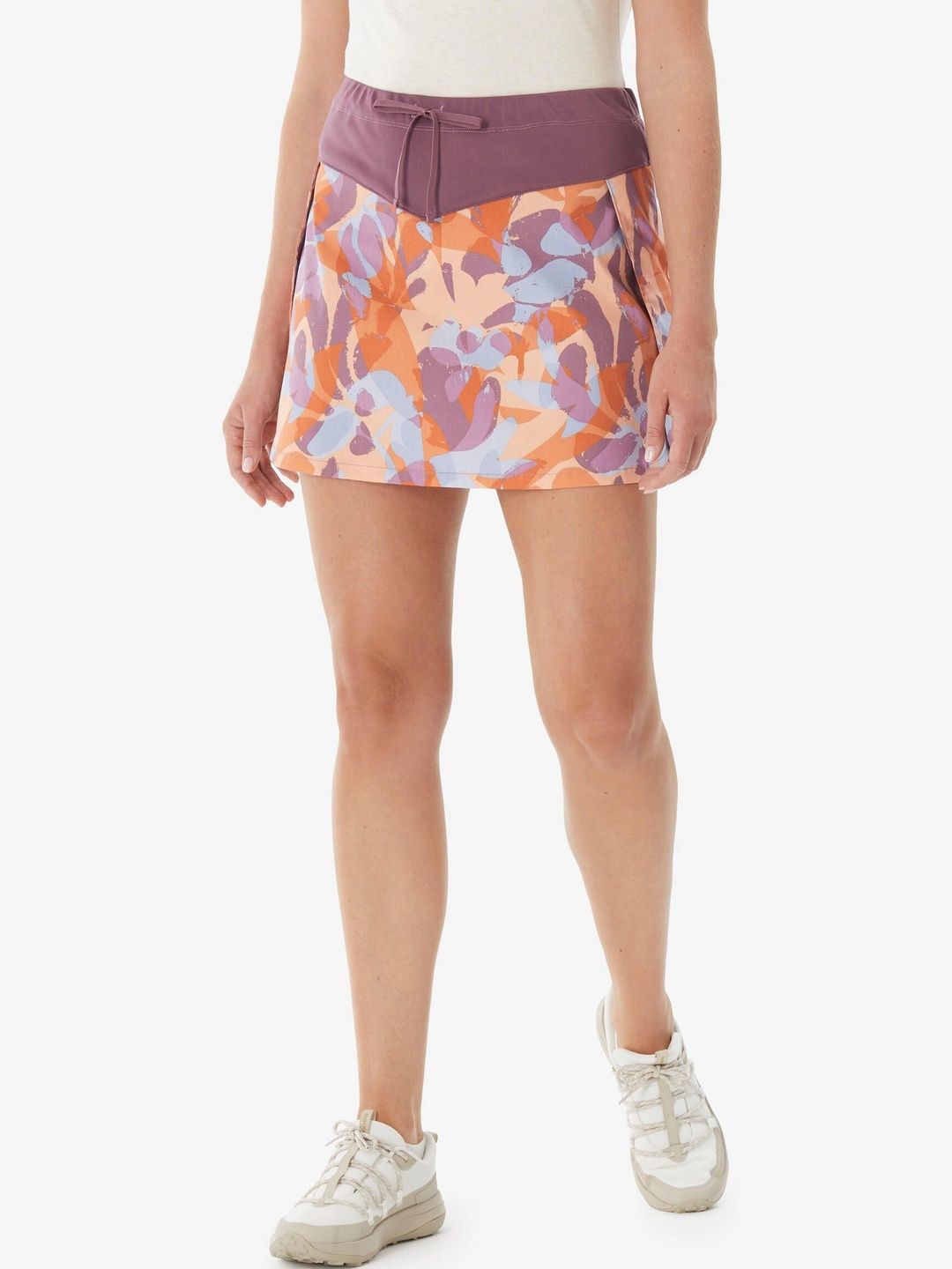 Decathlon Women Cotton Blend Abstract Mini A-Line Skirt-image-44