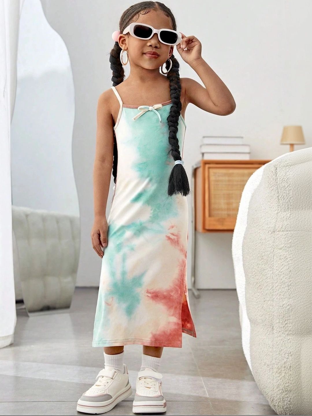 Miss & Chief Tie and Dye Dyed Crepe Midi Dress-picture-38
