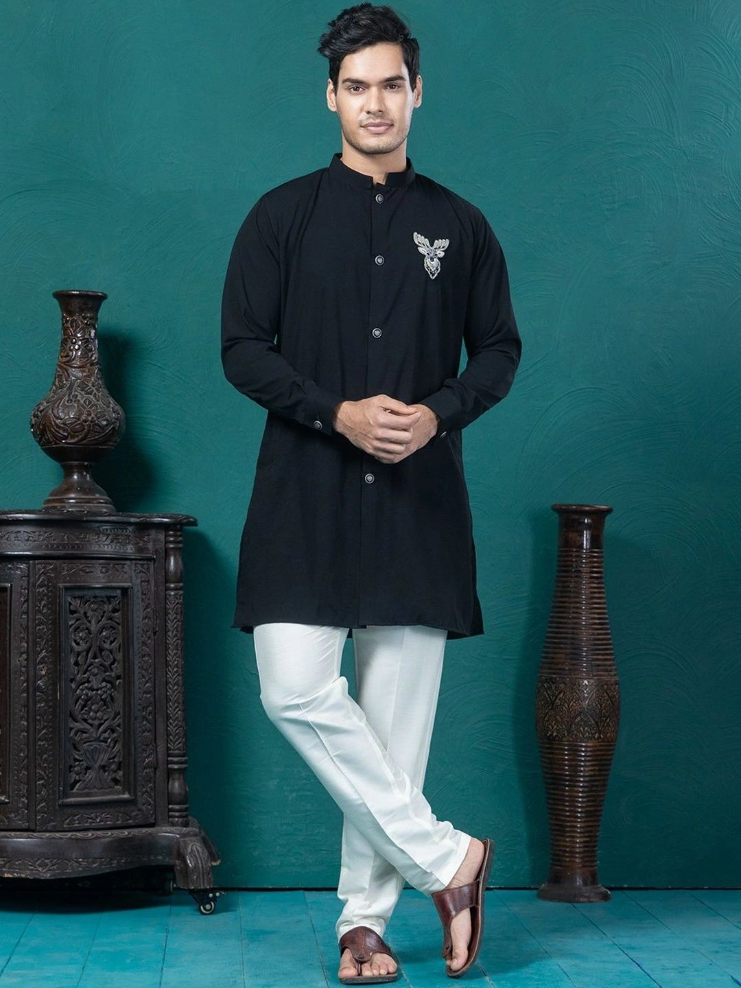 EKYAA Men Embellished Kurta-picture-37