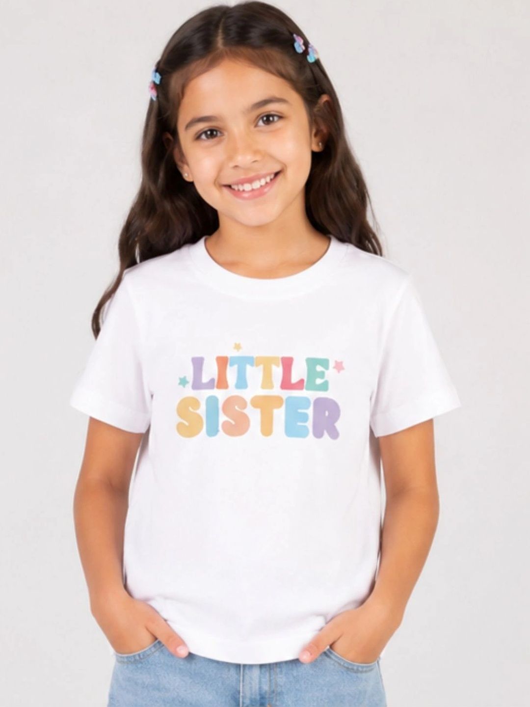 YAK YAK Girls Typography Printed Organic Cotton T-shirt-picture-11