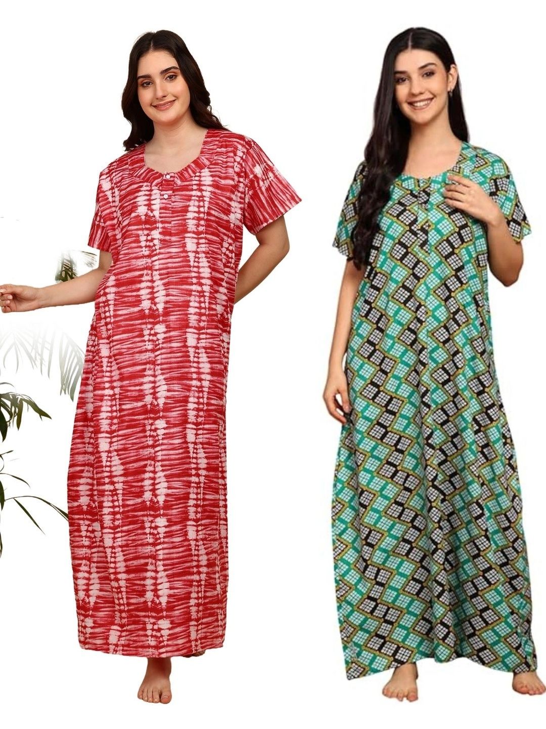 KBNBJ Printed Maxi Nightdress-picture-32