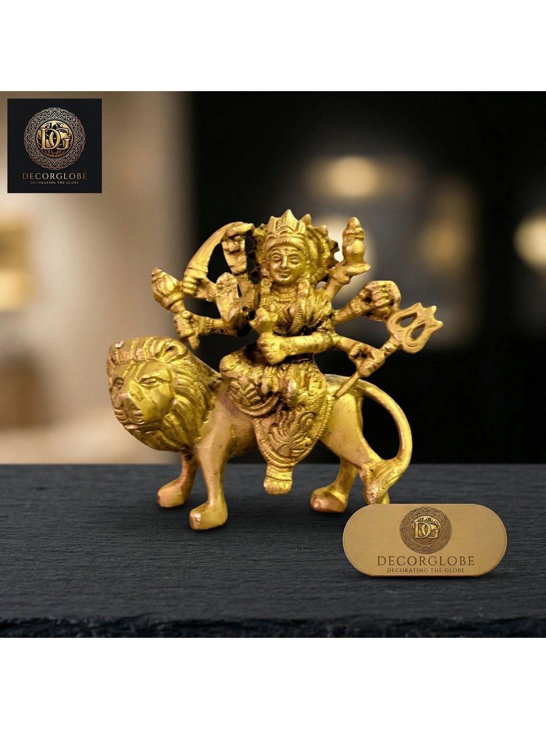 DecorGlobe Gold-Toned Religious Idol Showpiece-image-33