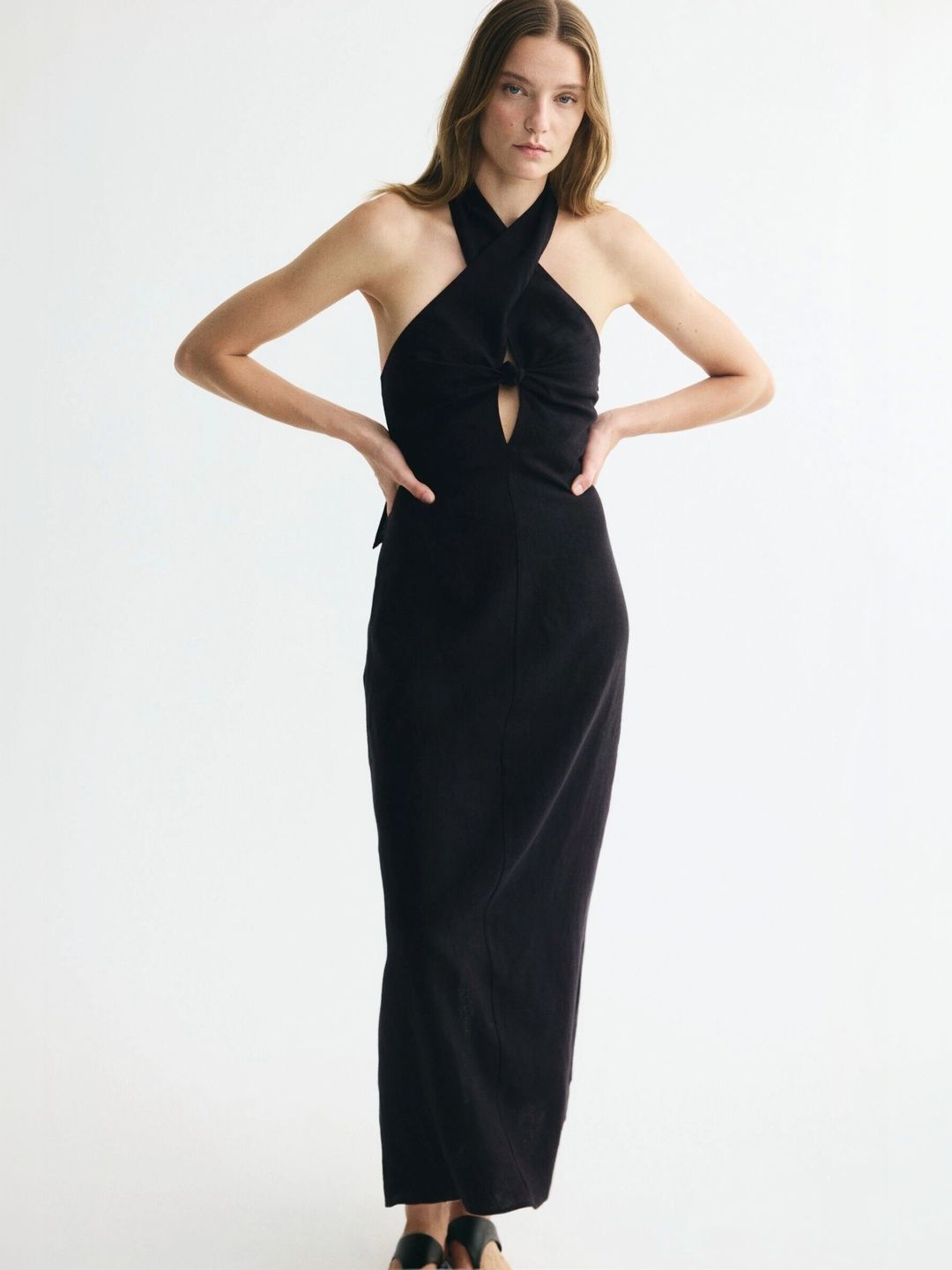 H&M Halter Neck Sheath Maxi Dress-picture-14