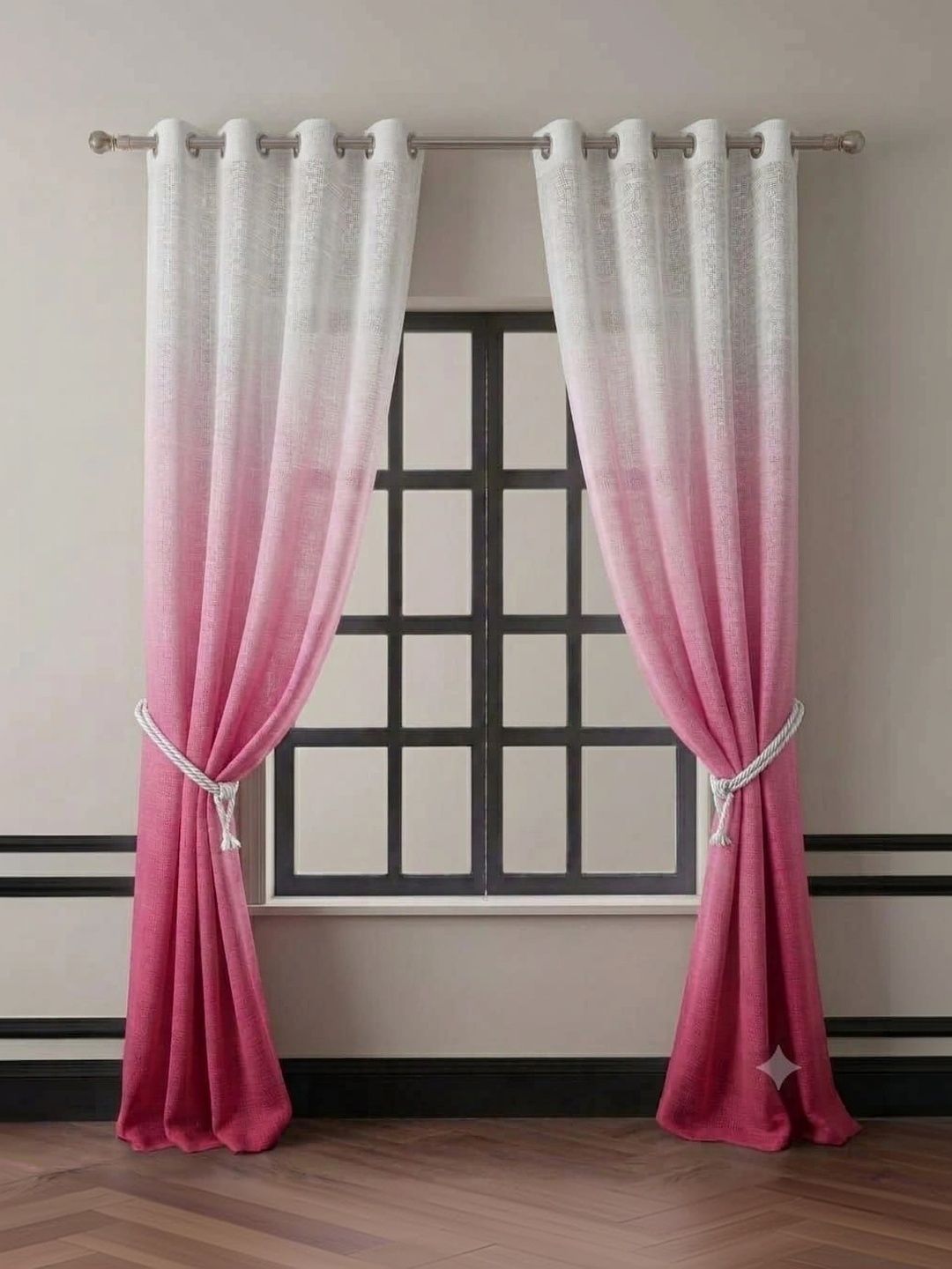 KANUM Pink Set of 2 Door Curtain-picture-45
