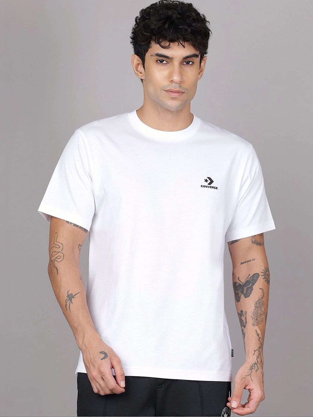 Converse Unisex Brand Logo Printed T-shirt-picture-58