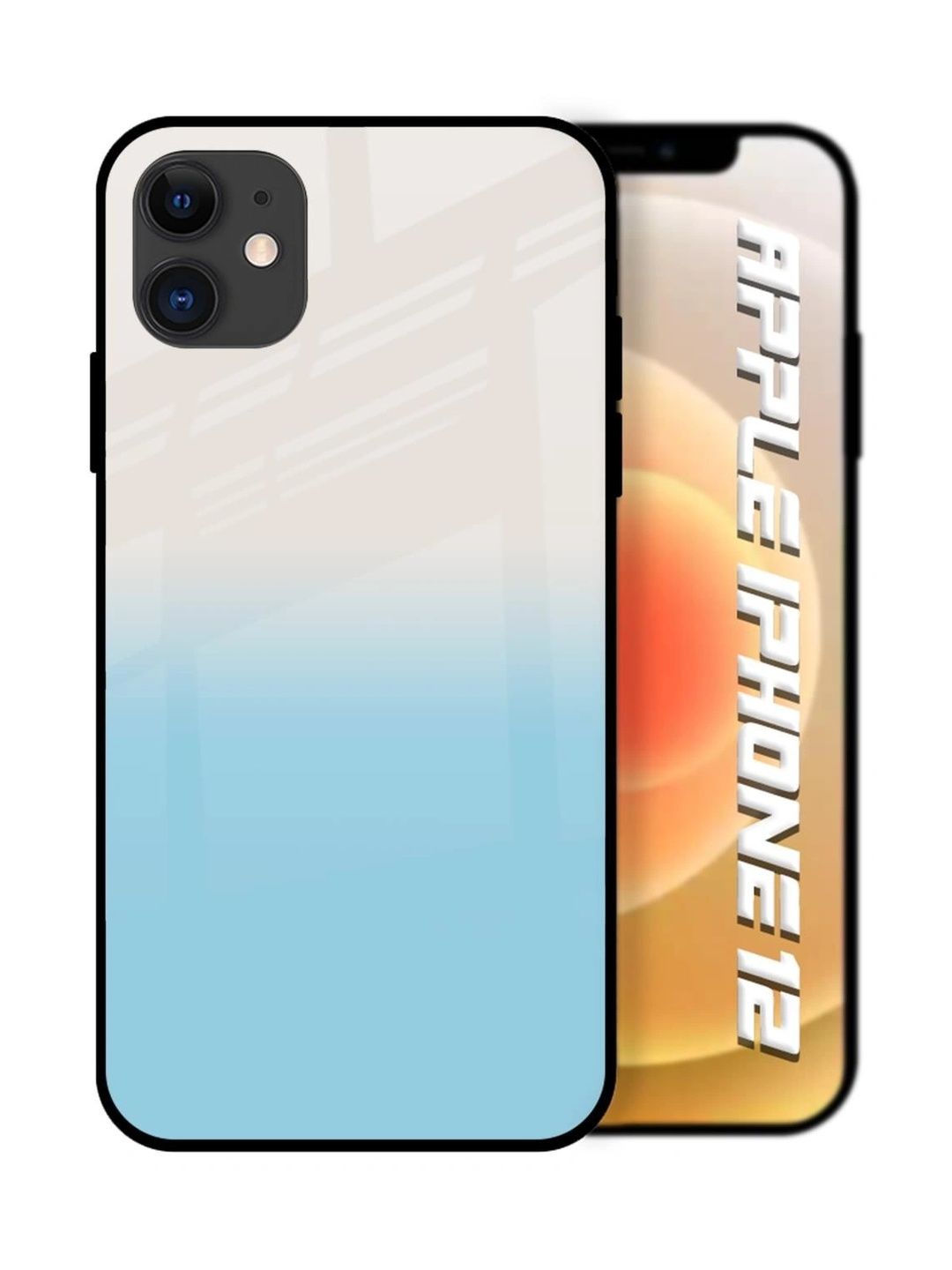 QRIOH Solid Printed iPhone 12 Back Case Mobile Accessories-picture-20
