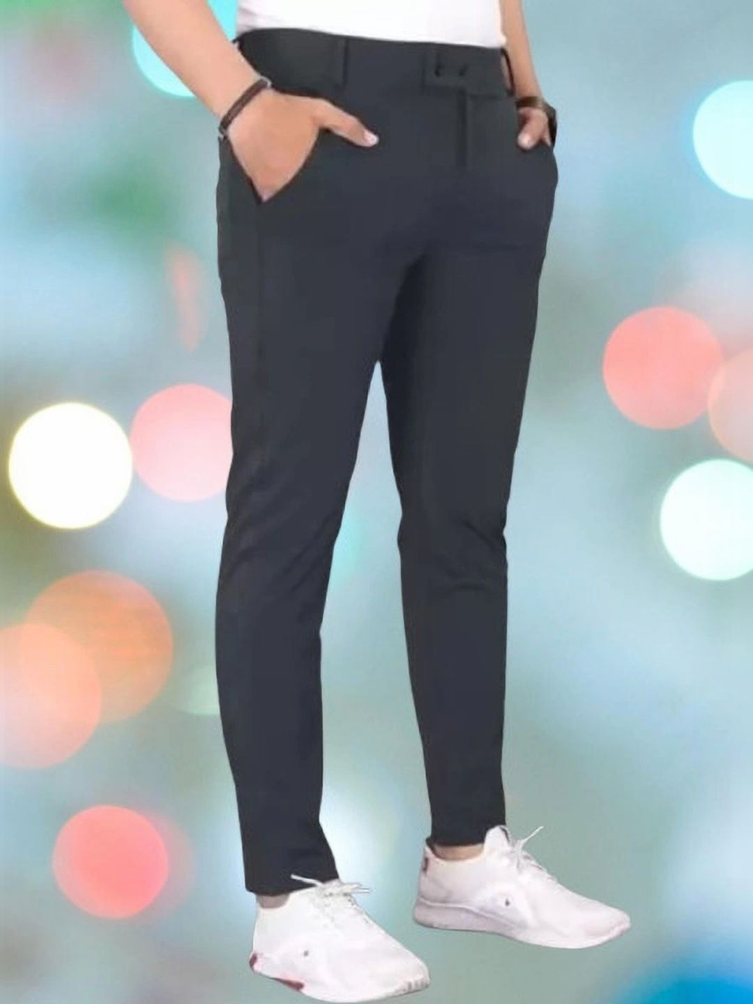 Nk staylish Men Smart Slim Fit Trousers-picture-19
