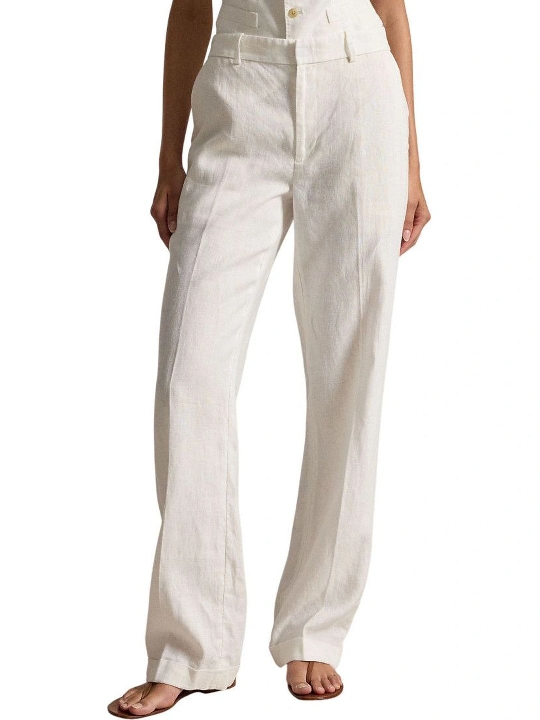 Ralph Lauren Women Straight Fit High-Rise Easy Wash Trousers-picture-36