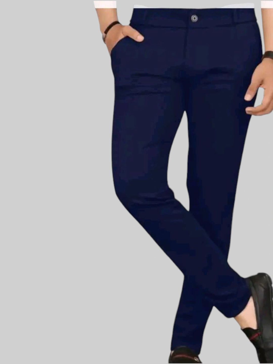 Nk staylish Men Smart Slim Fit Easy Wash Chinos Trousers-picture-22