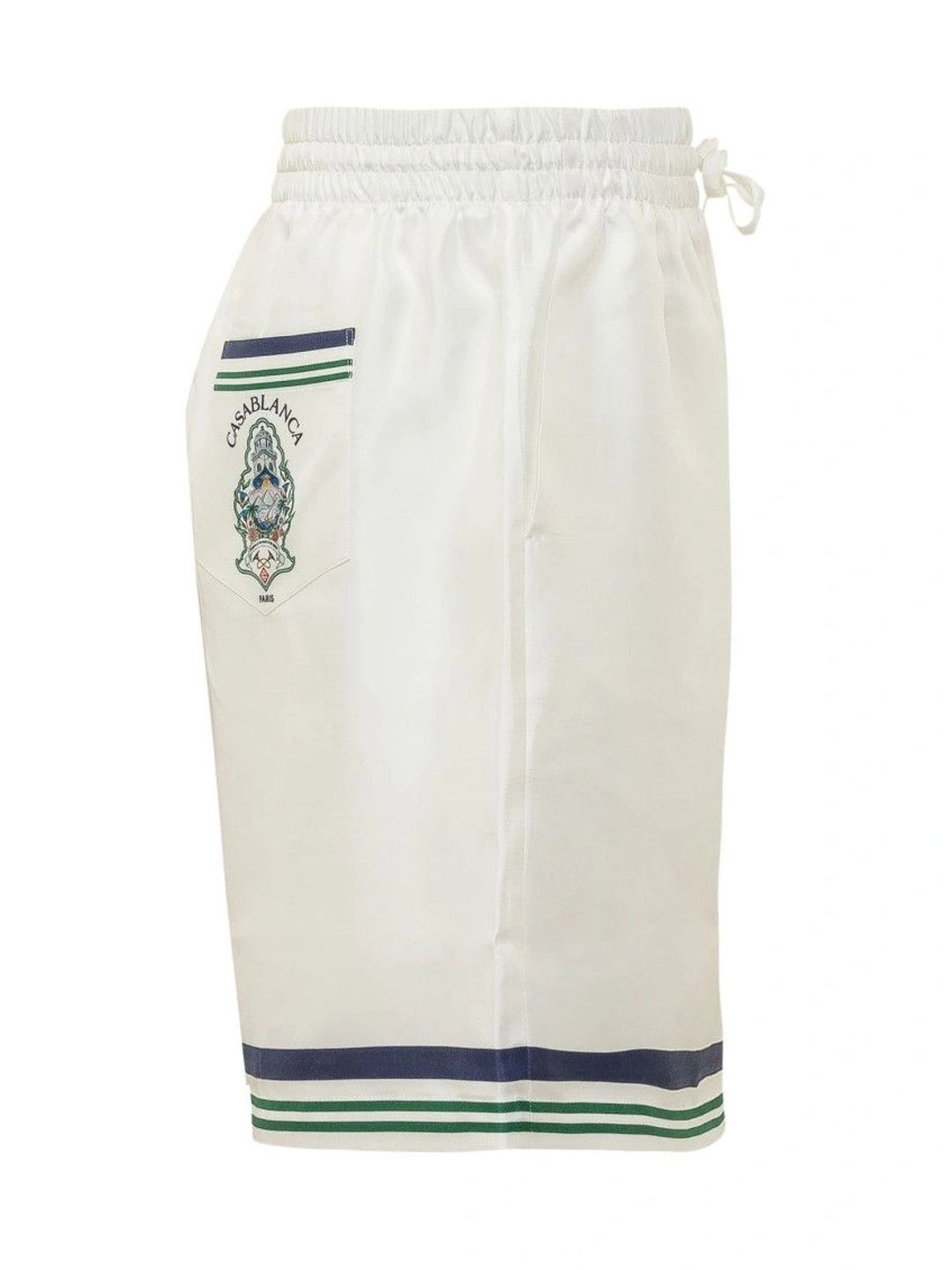 Casablanca White Relaxed Stripes Shorts-picture-38