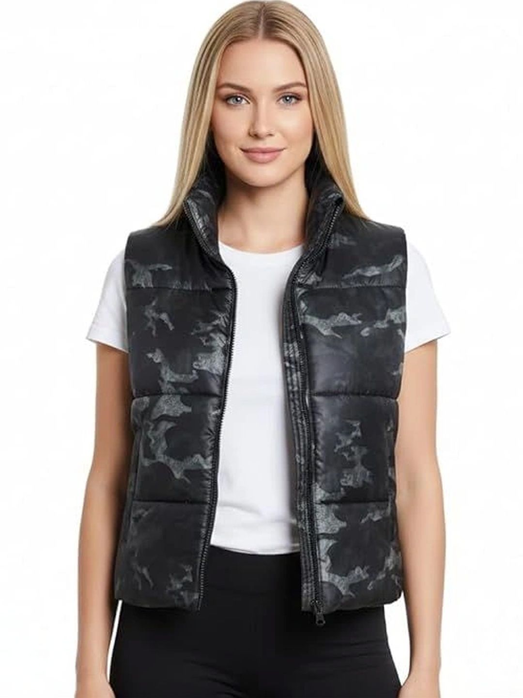 Chemistry Women Camouflage Lightweight Puffer Jacket-picture-13