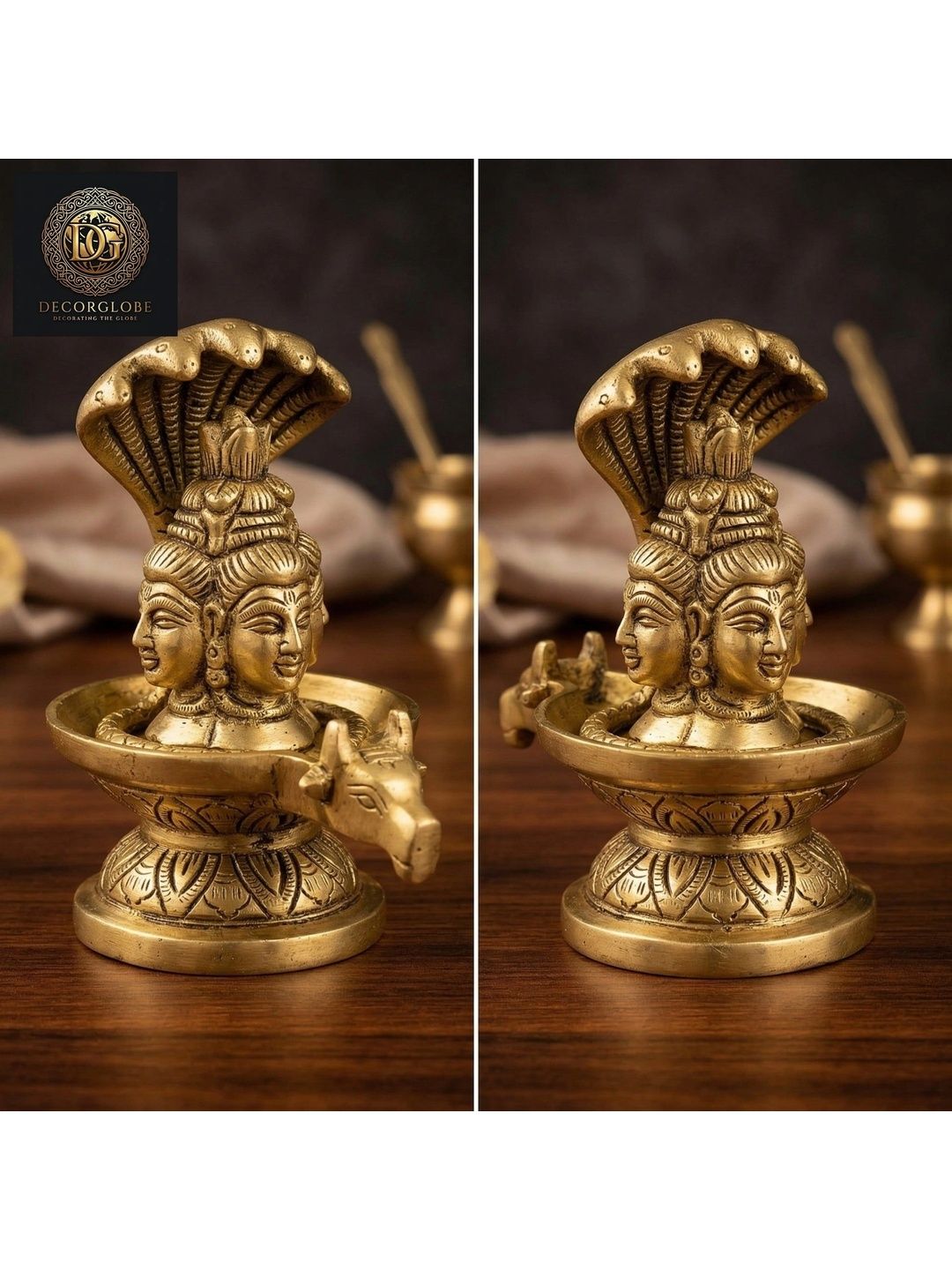 DecorGlobe Gold-Toned Religious Idol Showpiece-image-49