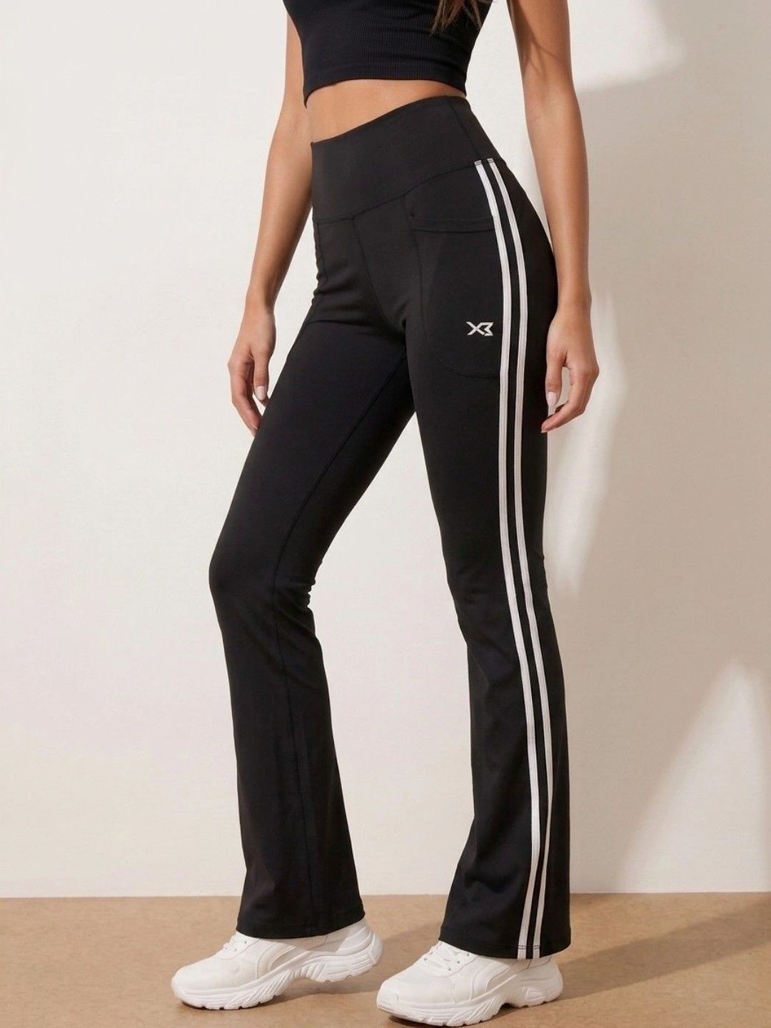 CROSS BENCH Striped High-Rise Ankle Length Tights-picture-22