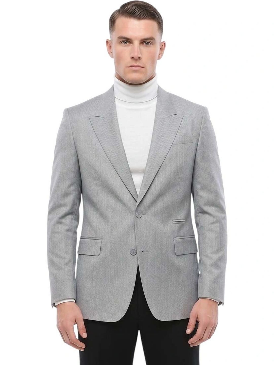 Dior Grey Peaked Lapel Blazer-picture-11