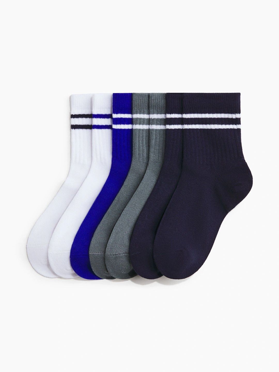 H&M MOVE Boys Striped Above Ankle Socks-picture-33