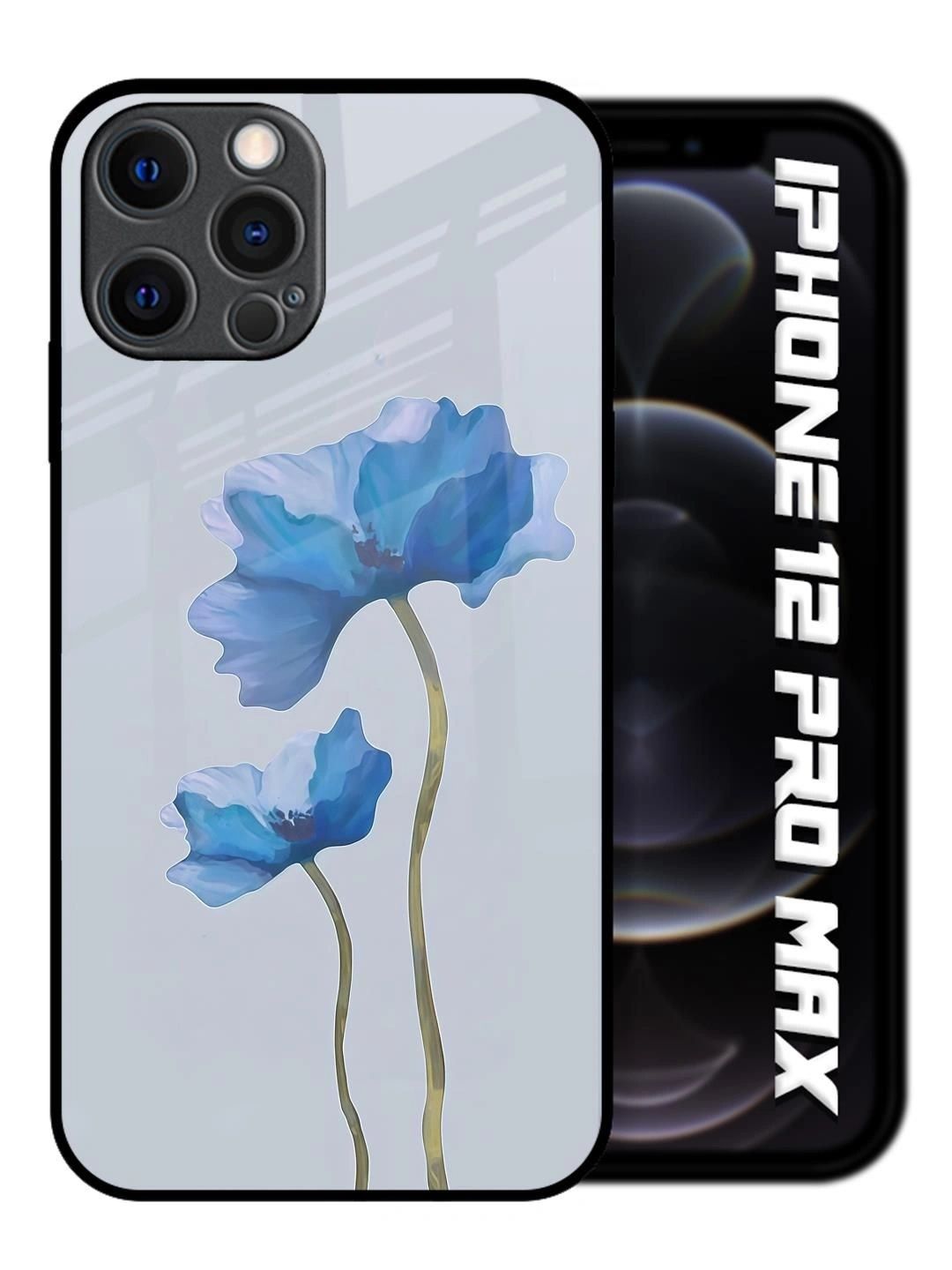 QRIOH Floral Printed iPhone 12 Pro Max Back Case Mobile Accessories-picture-12