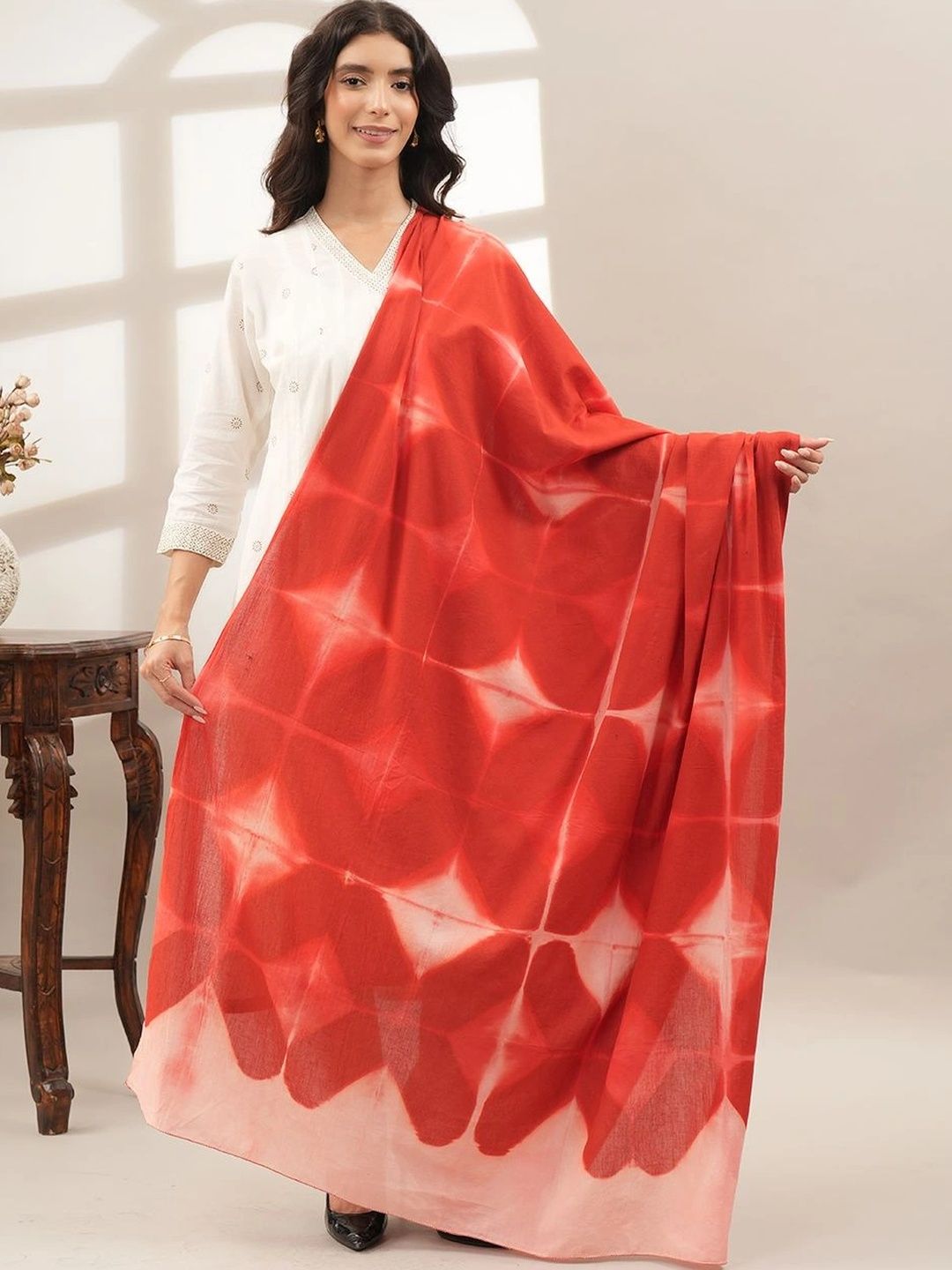 Style Shoes Dyed Pure Cotton Tie and Dye Dupatta-picture-23