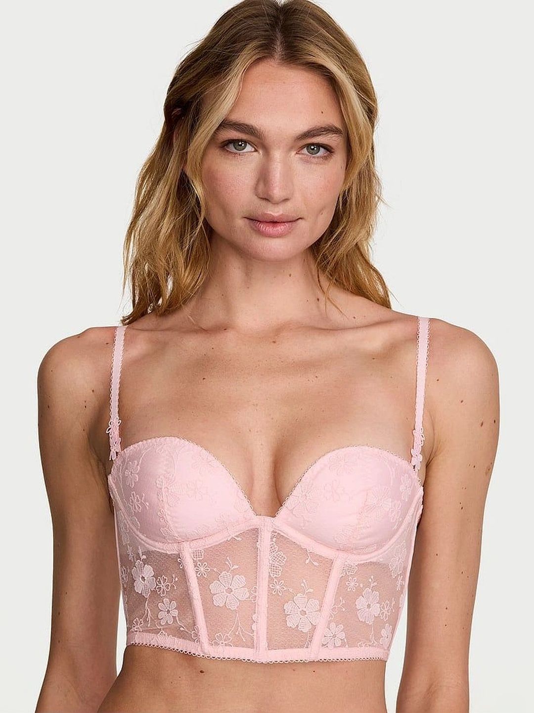 Victoria's Secret Floral Bra Medium Coverage Underwired Lightly Padded-picture-15