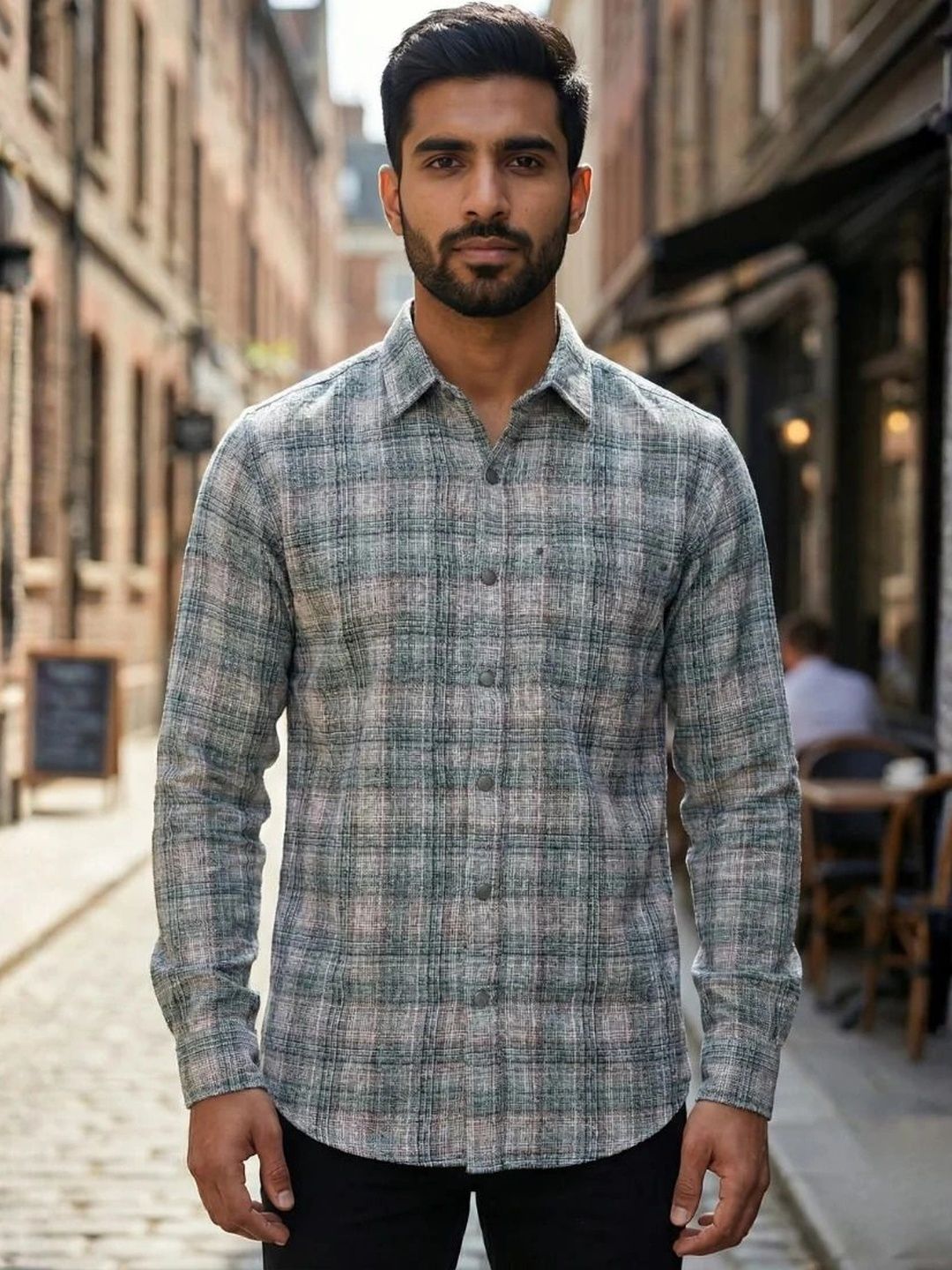 KAPDASALE Men Relaxed Checked Casual Shirt-picture-55