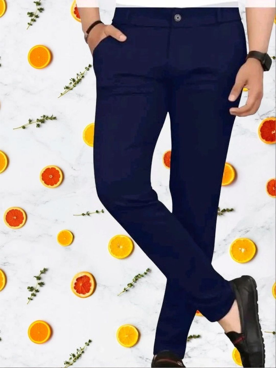Nk staylish Men Smart Slim Fit Trousers-picture-39