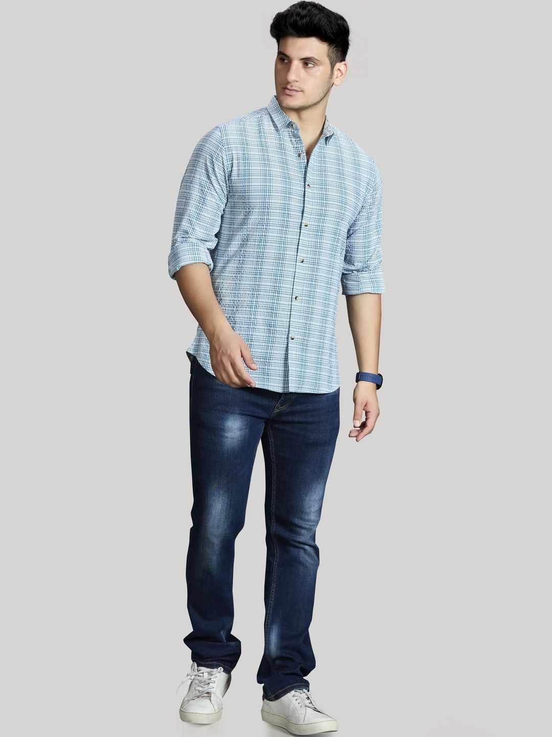 Mast & Harbour Men Checked Casual Shirt-picture-41