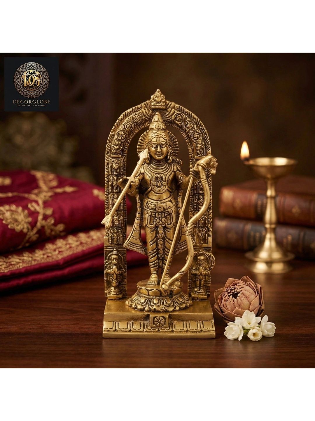 DecorGlobe Gold-Toned Religious Idol Showpiece-image-46