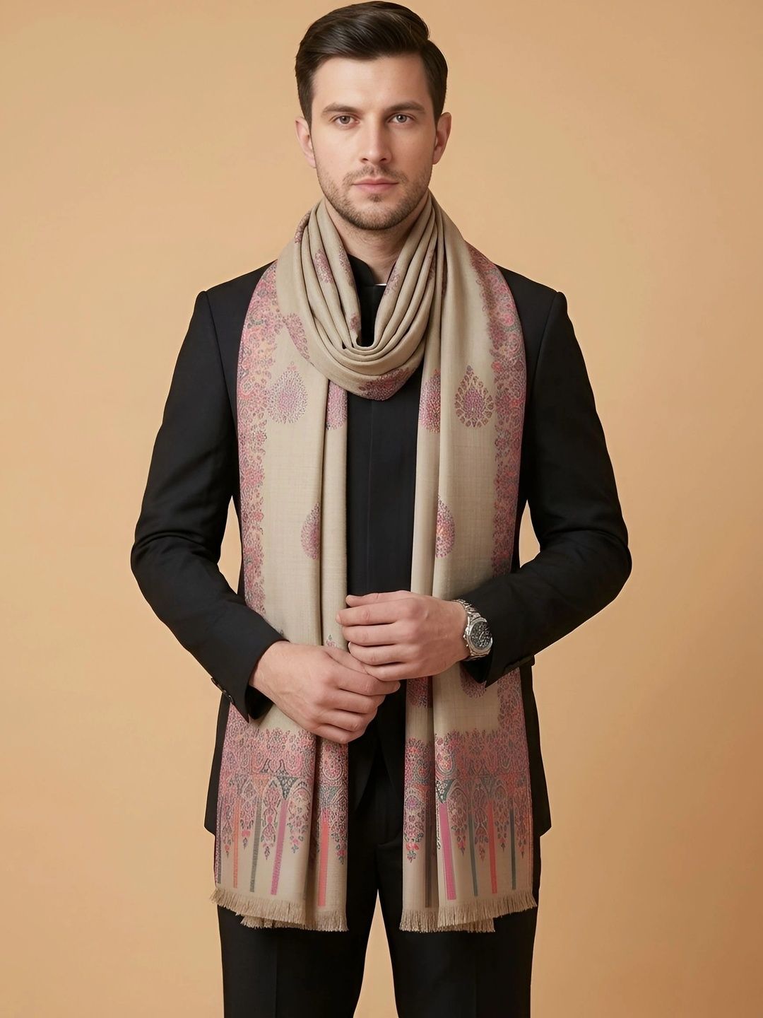 MUFFLY Men Embroidered Stole-picture-18