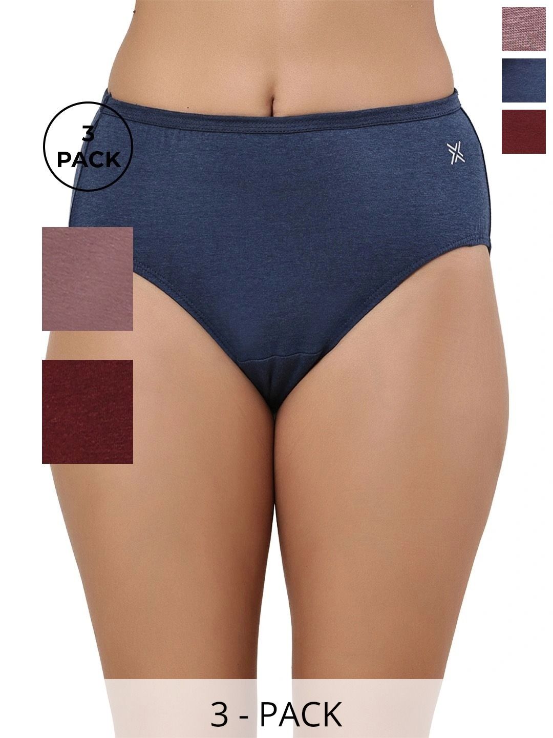 LAVOS Women Pack of 3 Assorted Basic Briefs-picture-10