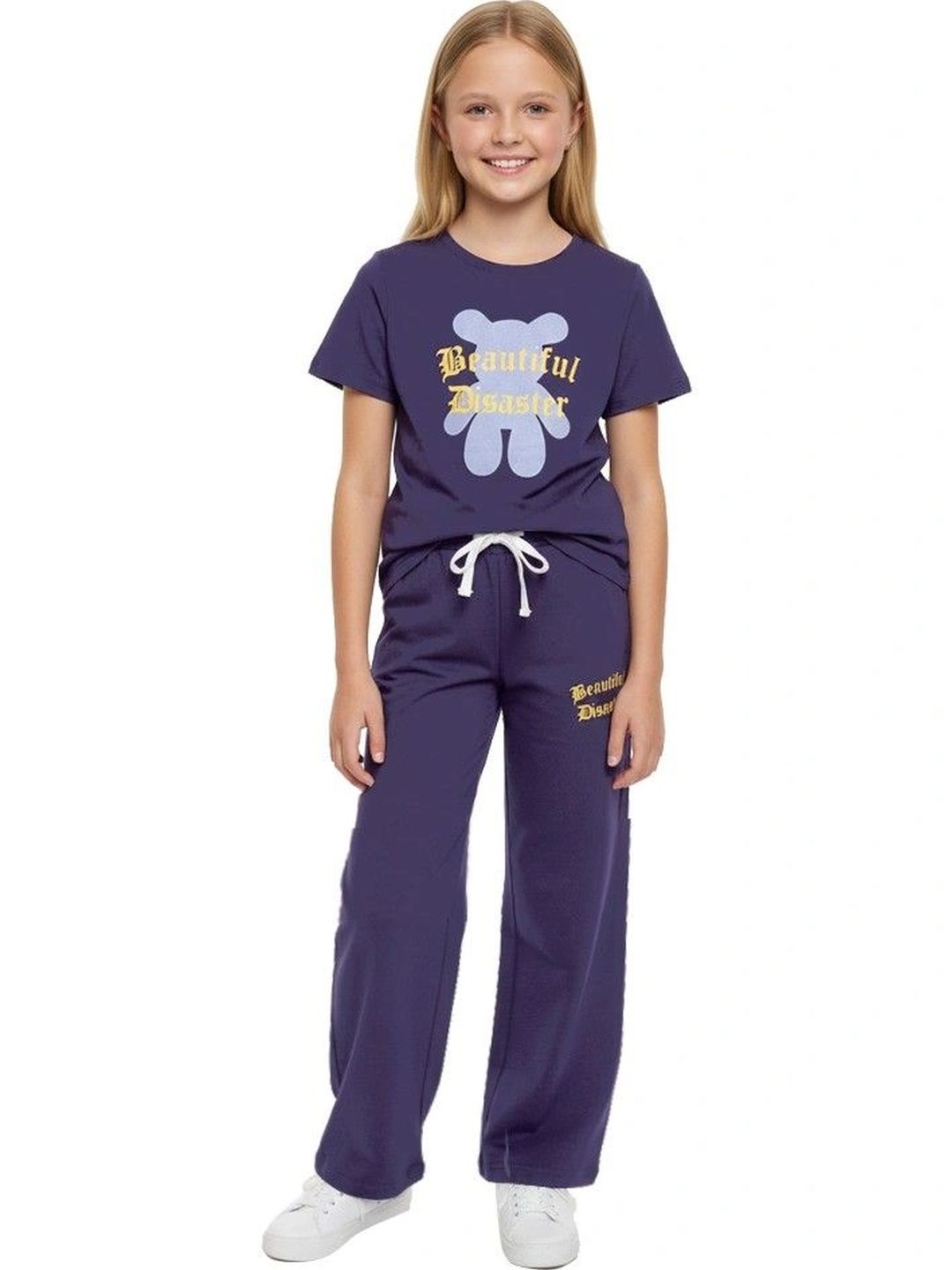 WEET Girls Printed T-shirt with Trousers-picture-21