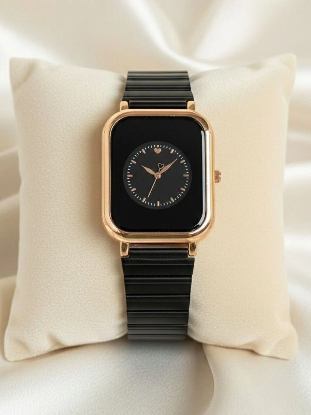 EVRGLOW Women Dial & Stainless Steel Bracelet Style Straps Analogue Watch EVW-43-BLACK-image-35