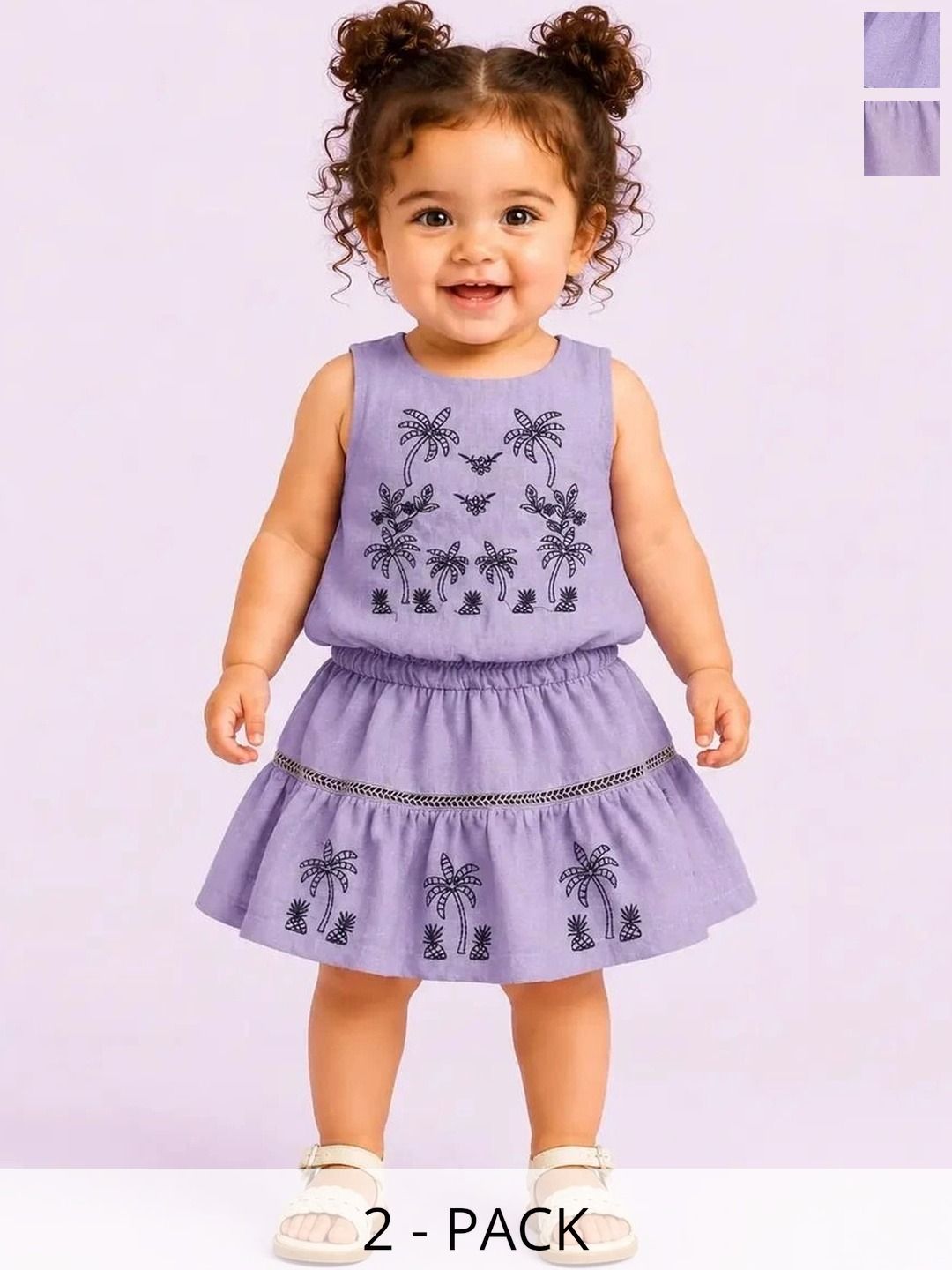 Bloomup Girls Printed Top with Skirt-picture-14