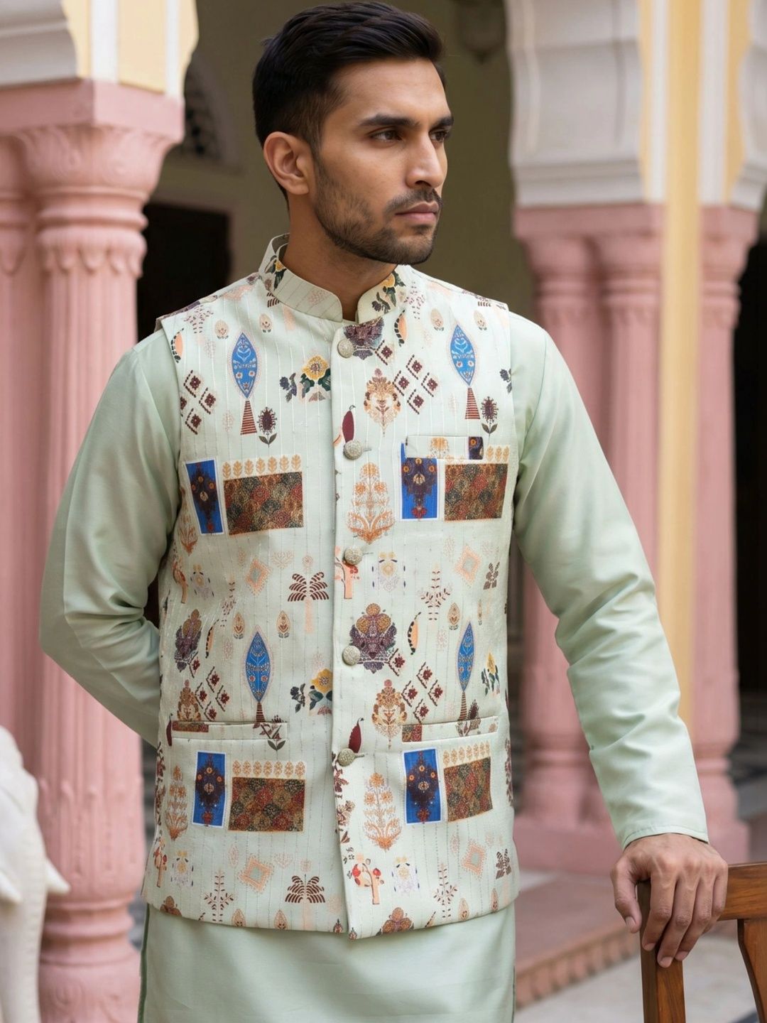 Jompers Printed Nehru Jackets-picture-20