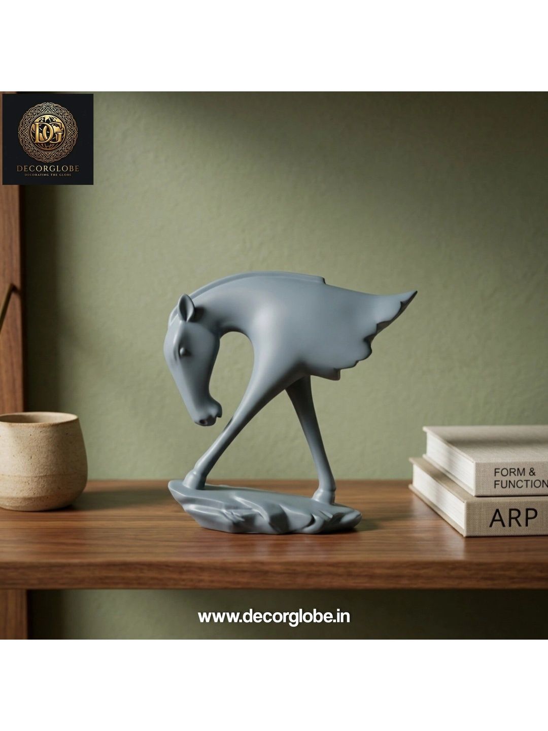 DecorGlobe Grey Figurine Showpiece-picture-46