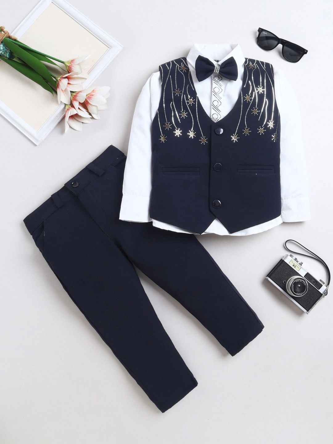 BAESD Boys Embellished 3 Piece Suits-picture-26